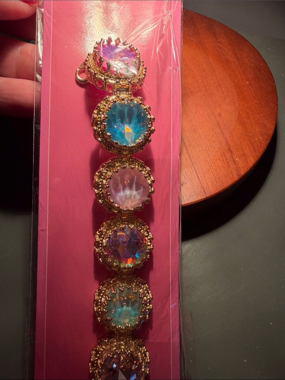 NEW Feed Me Gems Rainbow Opal Pastel Queen Bracelet - Picture 6 of 16